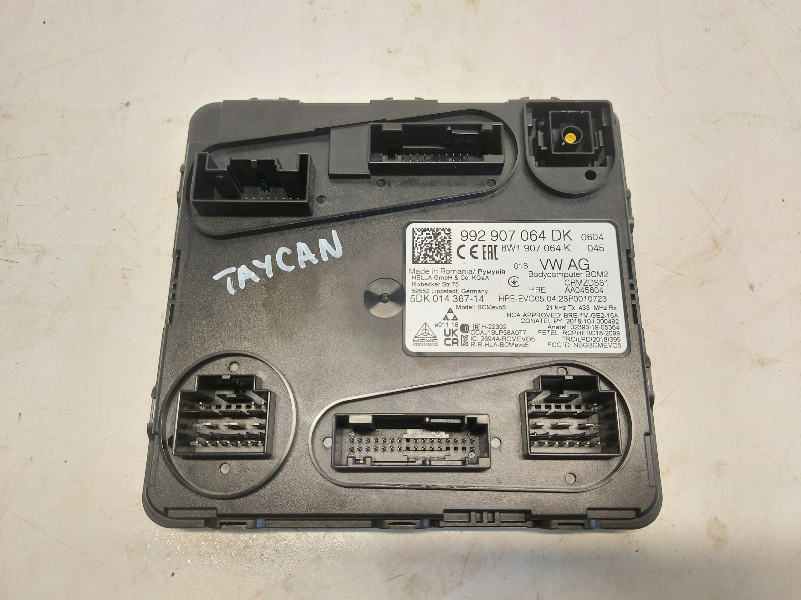 Porsche Taycan Cross Turismo module control unit bcm komfortu 992907064dk