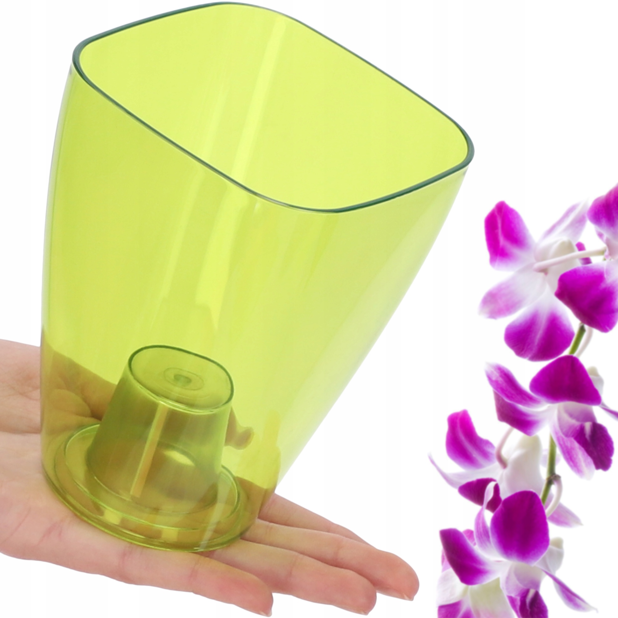 DONICZKA OSŁONKA NA STORCZYK KWIETNIK PLASTIKOWA ROŚLINY 9CM ZIELONA KADAX Marka Kadax