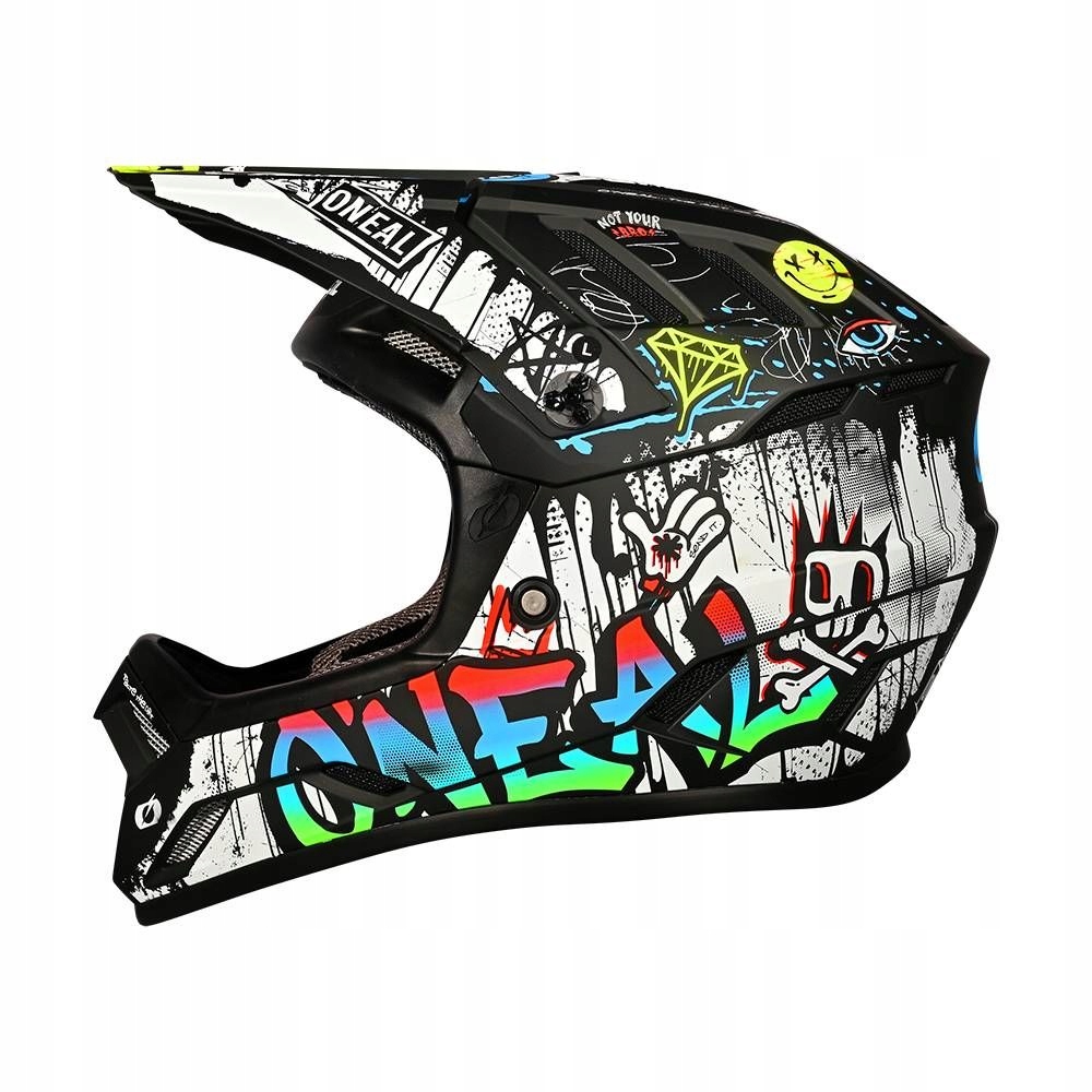 Szczękowy kolorowy kask na rower O'Neal Backflip Rancid Multi Xs 53-54cm