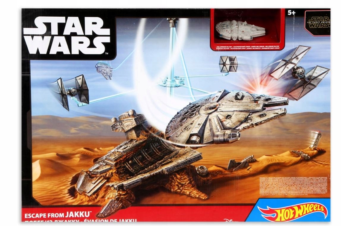 Hot Wheels Star Wars Zestaw Przebudzenie mocy ucieczka z Jakku