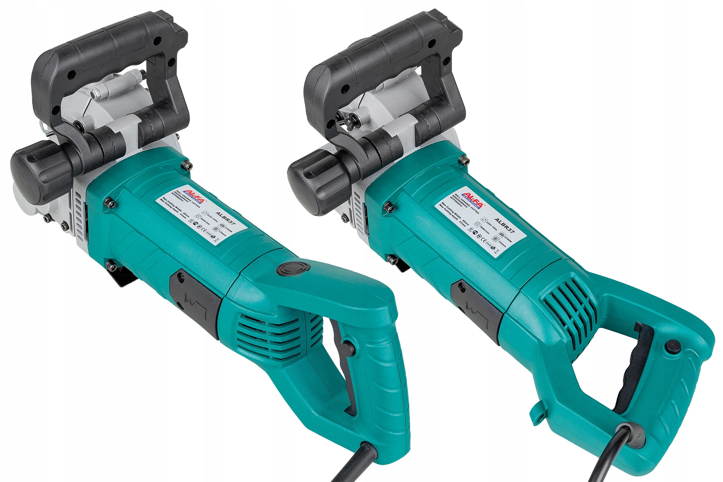 BRUZDOWNICA DO BETONU LASER REGULACJA BRUZD ZRASZANIE TARCZ ZESTAW XXL MOC Maksymalna moc 2700 W