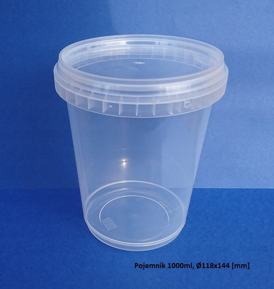 

Pojemniki hodowlane 1000ml Ø118x144mm x10szt