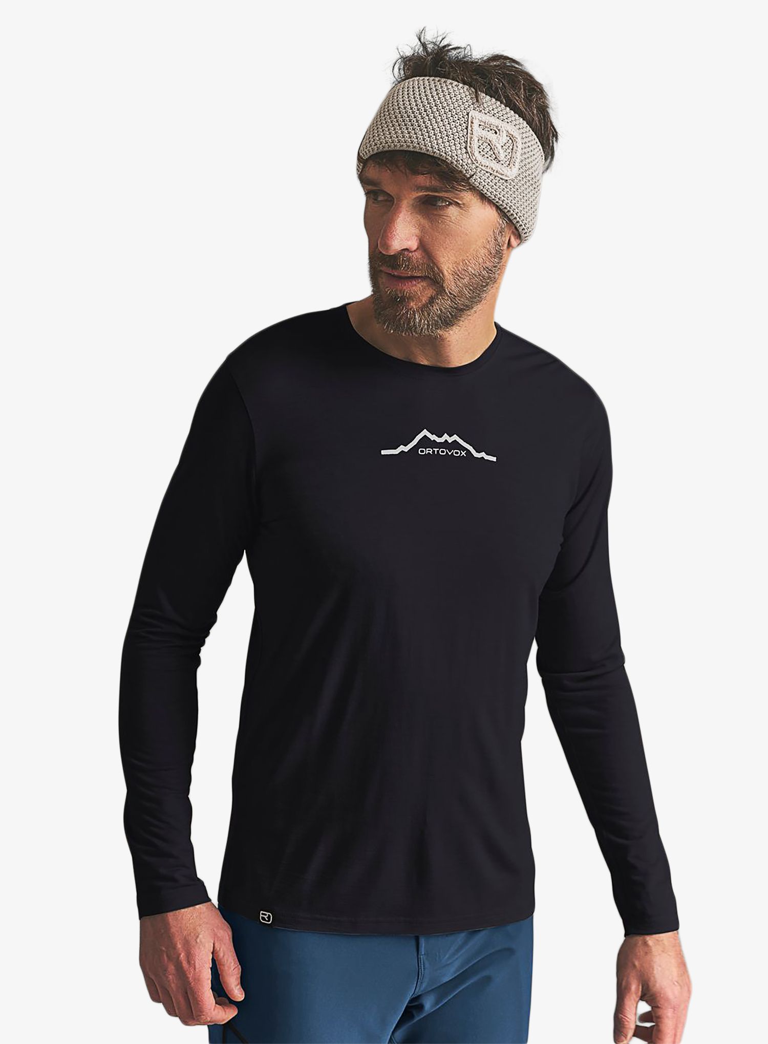 Bluza bez kaptura Ortovox 150 Cool Mountain Ls black raven S