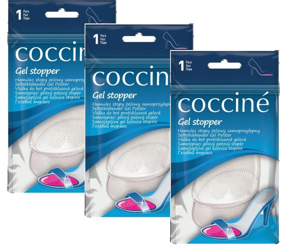 

Coccine Zestaw 3X Żelowe Hamulce Stopy Samoprzylep
