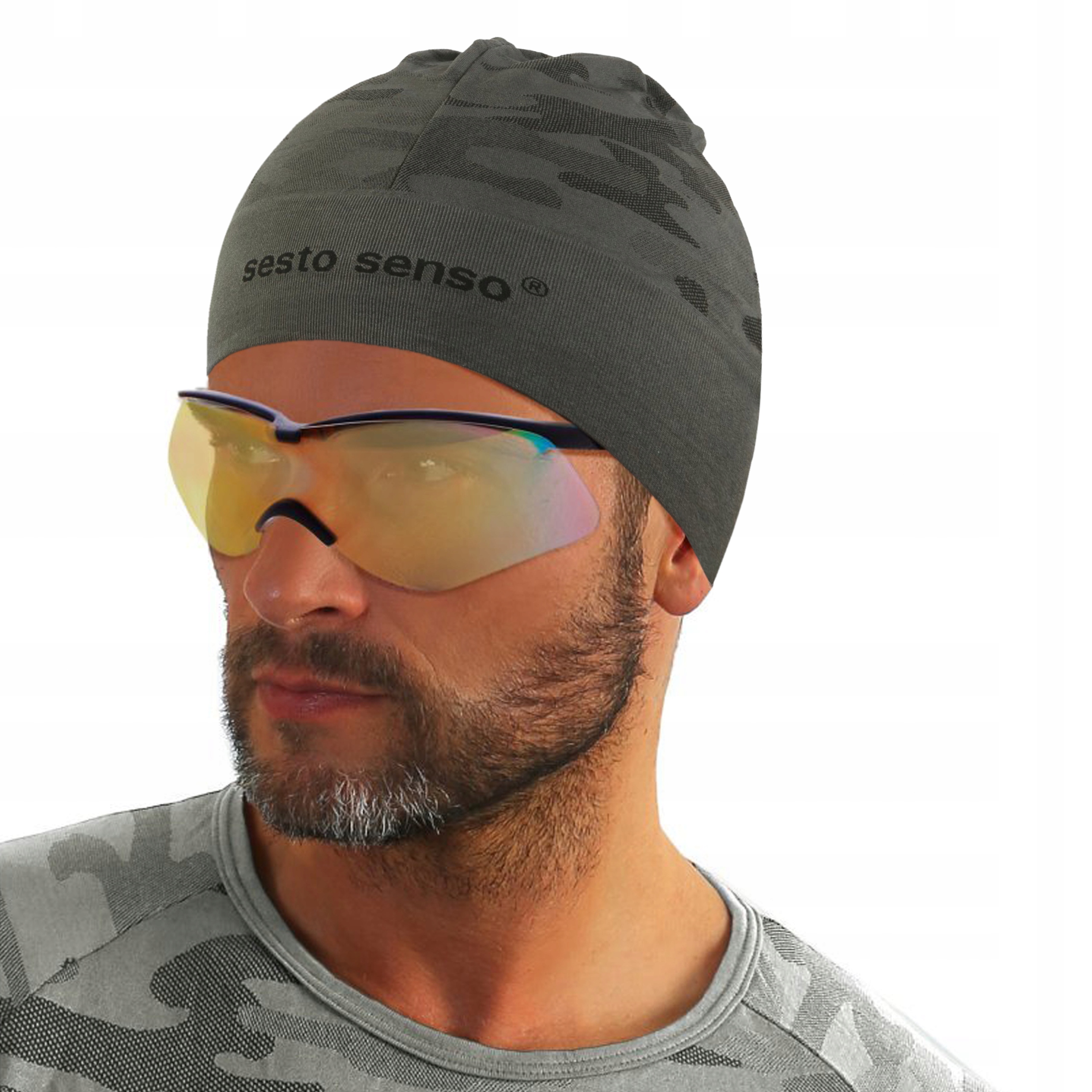 

Czapka Sesto Senso termoaktywna do biegania Grafit