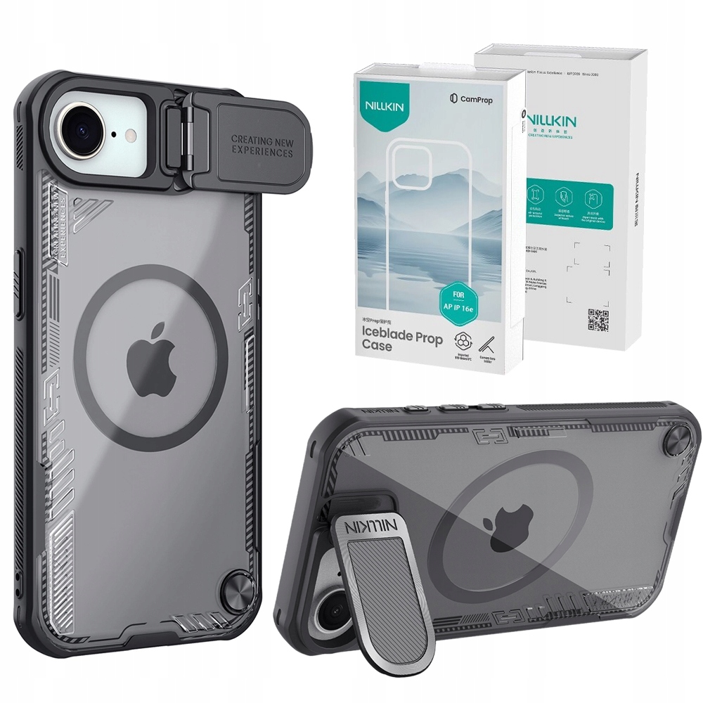 Magnetické Pouzdro Nillkin pro Apple iPhone 16e MagSafe, krytka fotoaparátu, stojánek