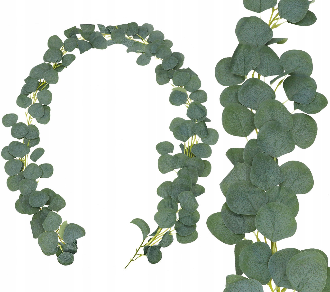 GIRLANDA EUKALIPTUS ZWISAJĄCE PNĄCZE BLUSZCZ NA ŚCIANĘ BALKON 2m