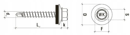 WKRĘTY FARMERSKIE 4,8x35mm RAL 7024 FARMERY 250szt Producent Wkręt-Met