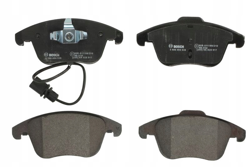 Тормозные колодки передние BOSCH 0 986 494 538