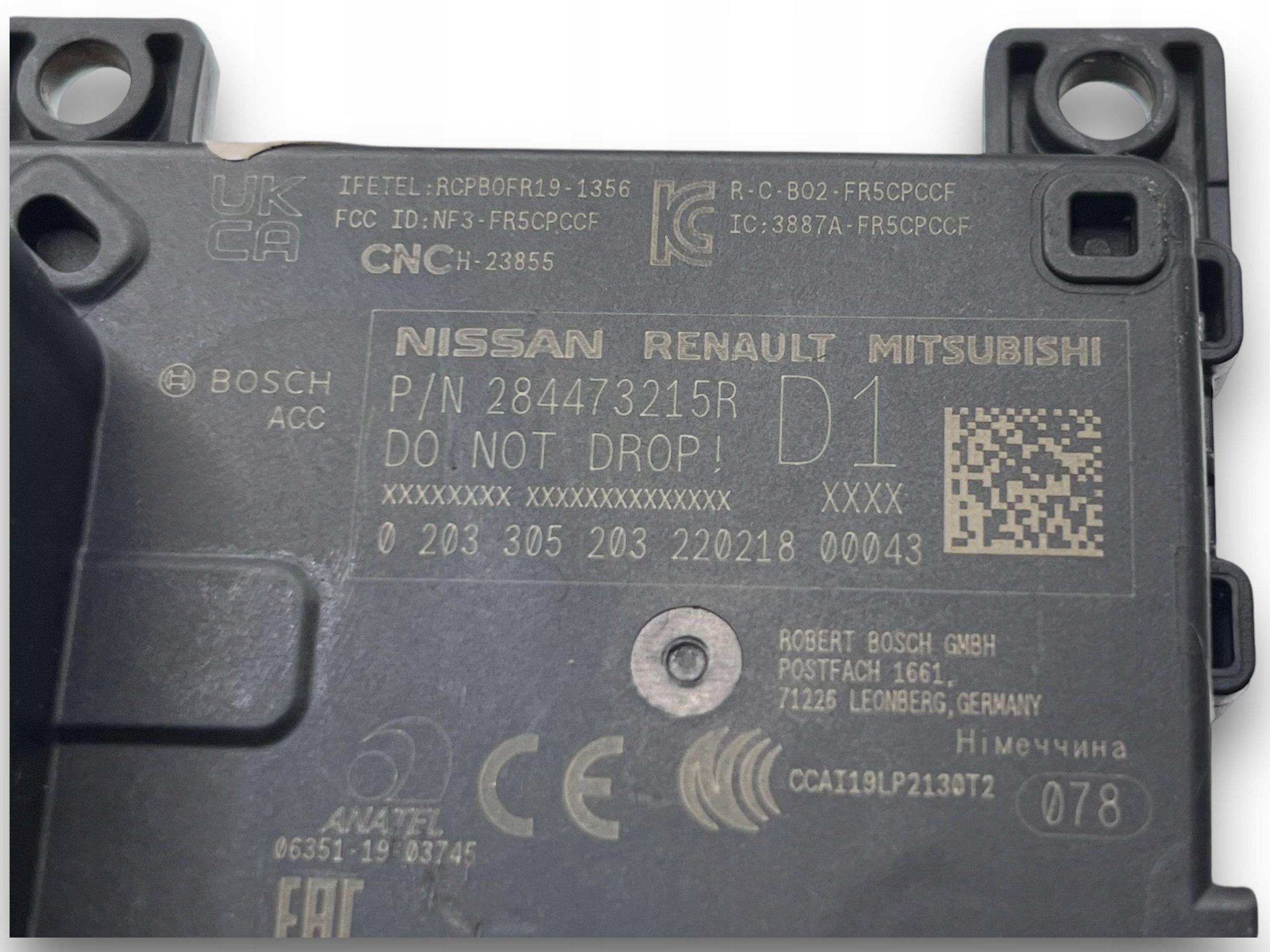NISSAN RENAULT MITSUBISHI sensor RADAR DISTRONIC 284473215R @M