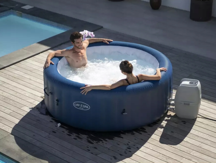 LAY-z-SPA OGRODOWE SPA dmuchane Basen Bestway 6 osób Wi-Fi Pompa Filtr Liczba dysz 140