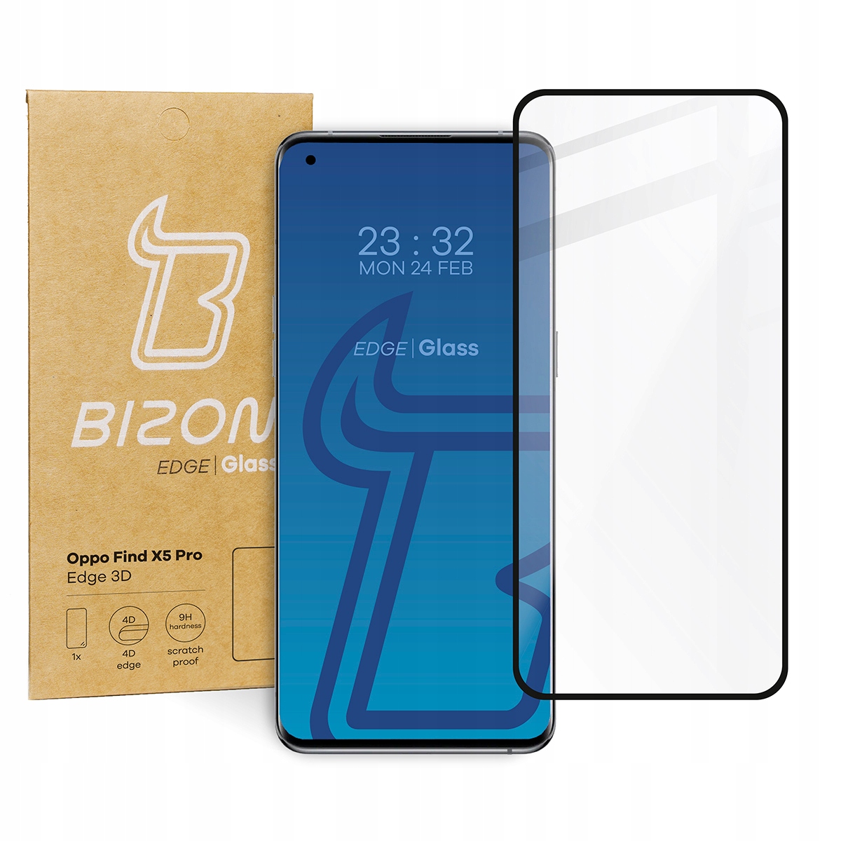 

Szkło hartowane Bizon Edge 3D do Oppo Find X5 Pro