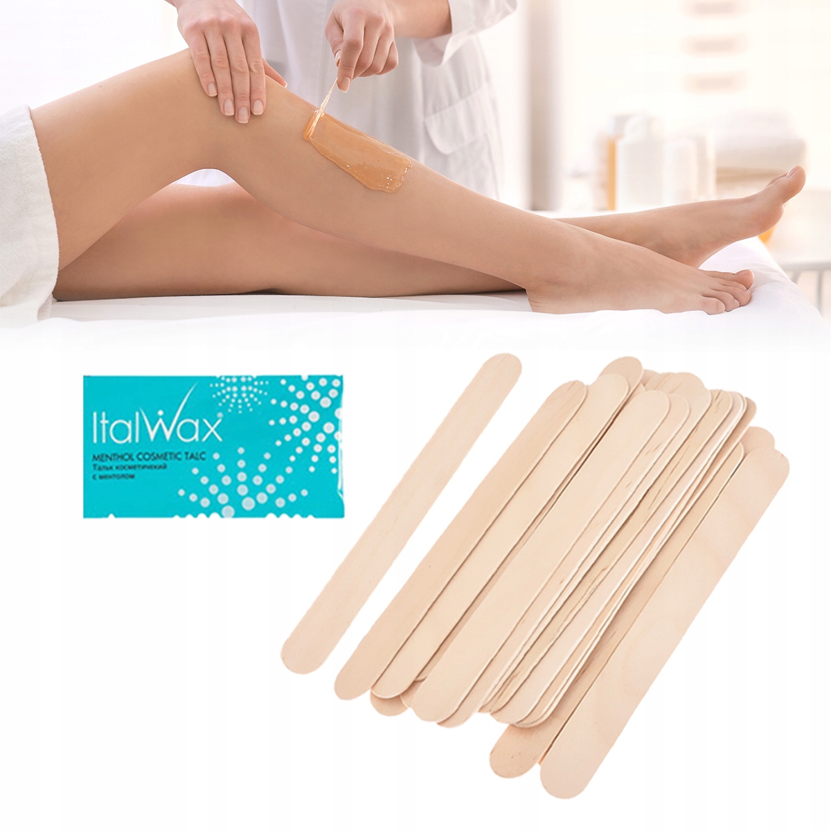 Zestaw depilacja WOSK ROSE 500g lotion SZPATUŁKI Wyrób medyczny nie