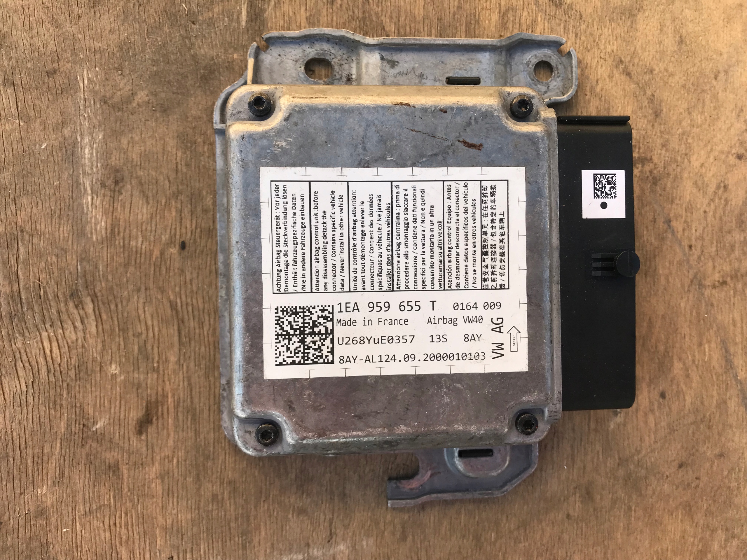 Moduł poduszek powietrznych Volkswagen OE 1EA959655T