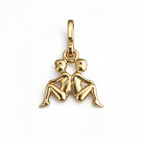 Zlaté znamení zvěrokruhu 585 bez kamenů Znamení Zvěrokruhu figurka Dvojčata 0,5g