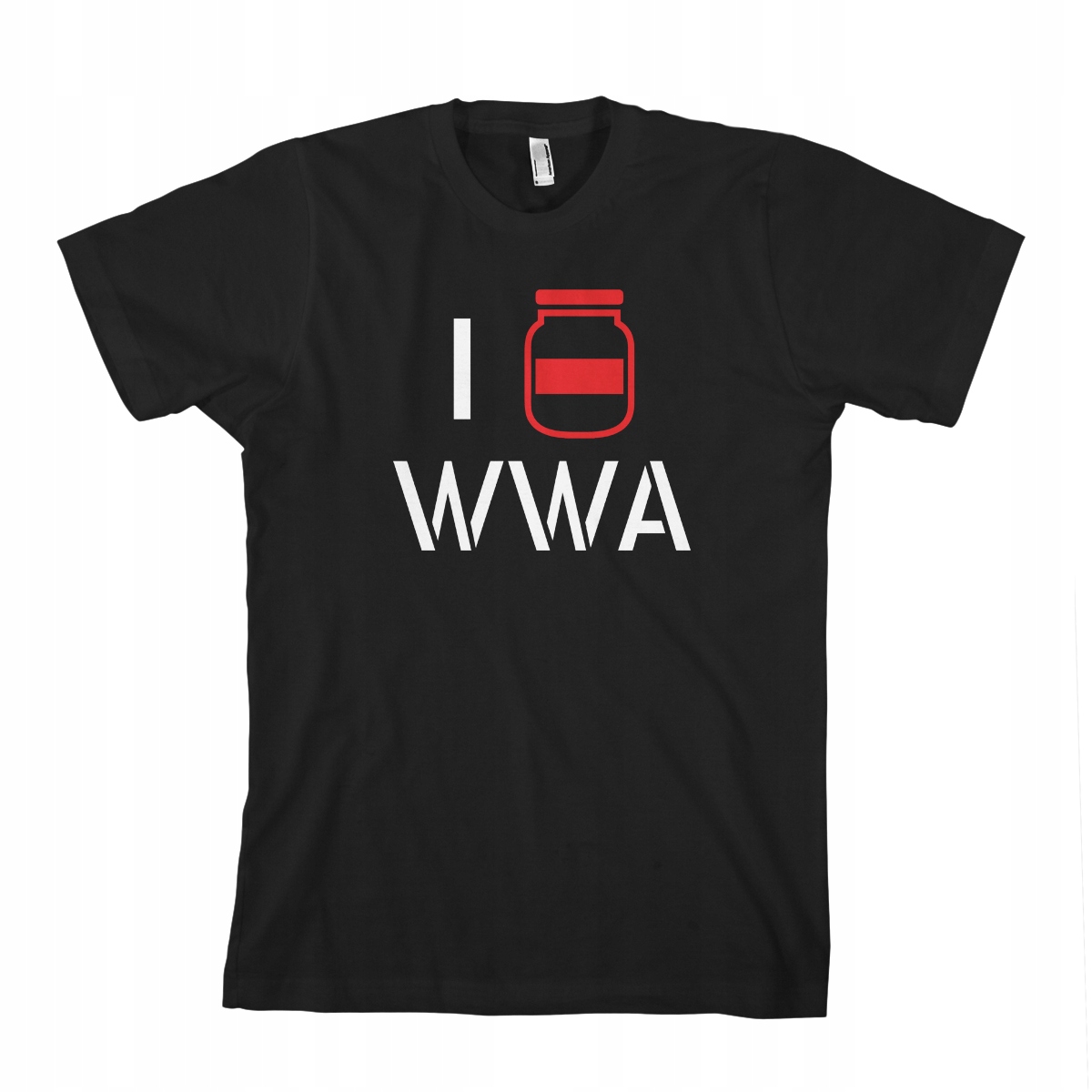 

I Love Warszawa wwa słoik kocham koszulka męska