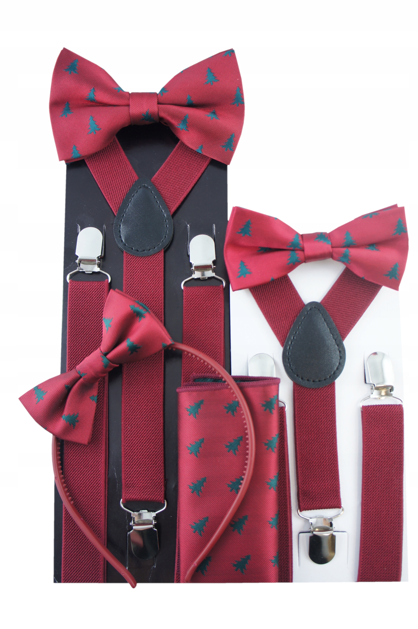 Muszka ŚWIĄTECZNA dziecięca w CHOINKI na ŚWIĘTA Kolor czerwony