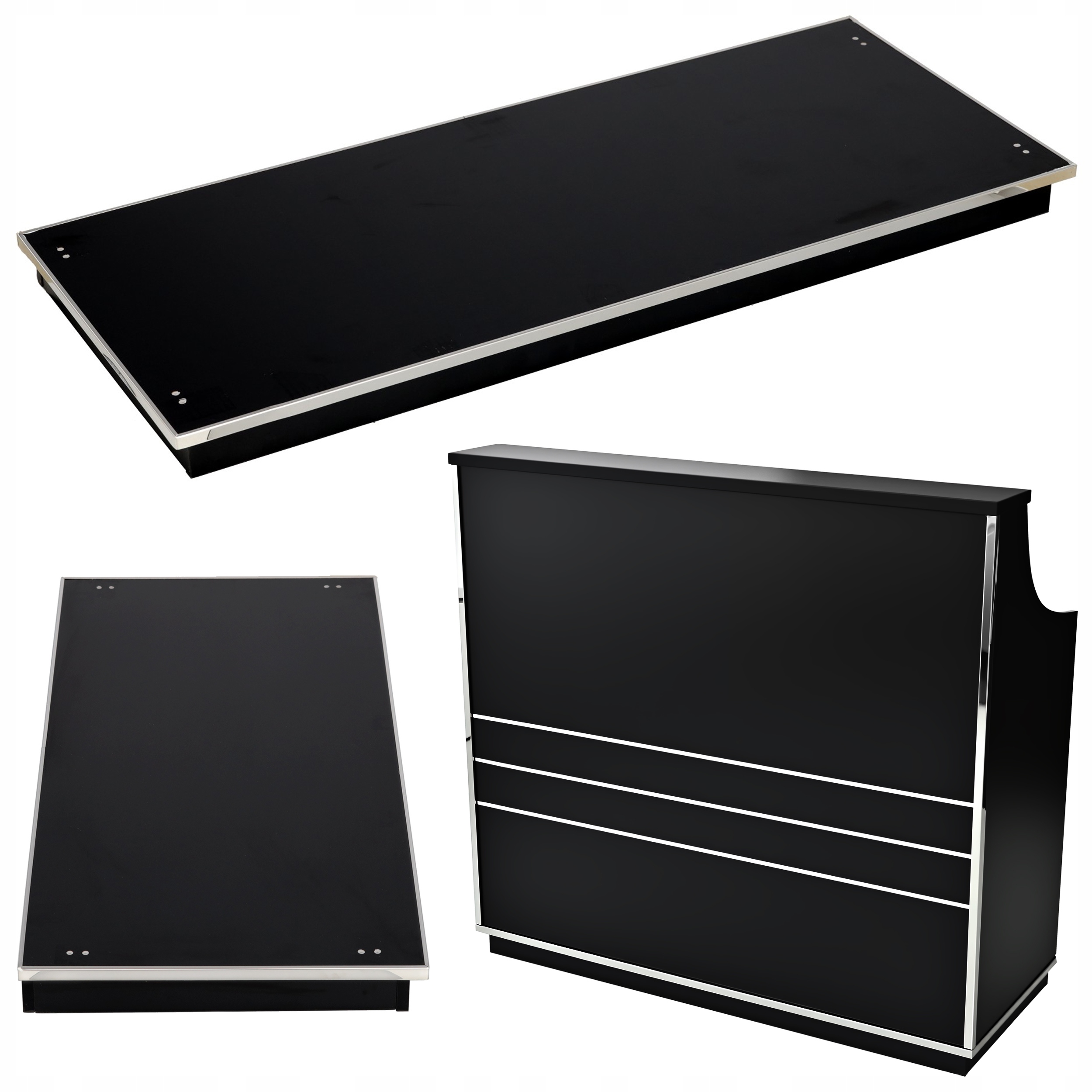 Podstavec recepce pro zabudování pod recepci 120 cm kosmetický do Spa salonu