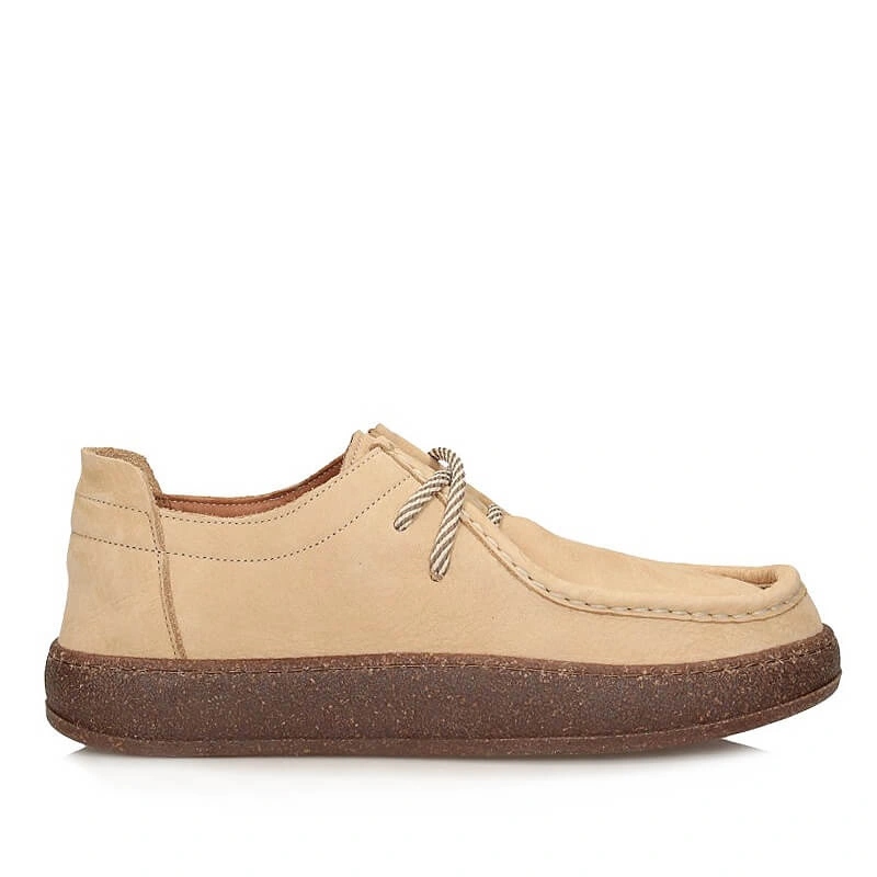 Dámské polobotky Ravini 241094 Light Beige Nubuck béžové kožené barefoot