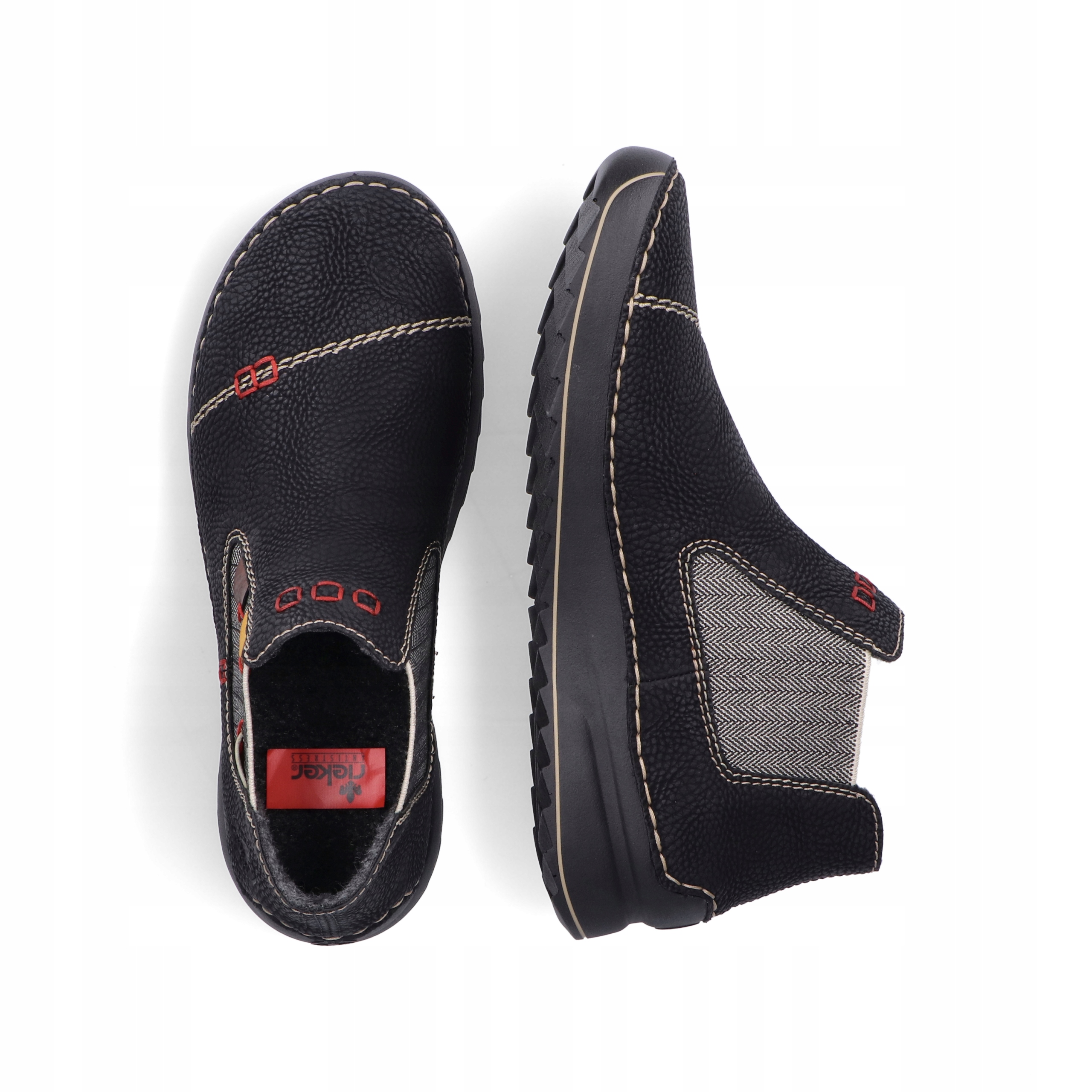 RIEKER czarne buty, botki, sztyblety damskie 51592 Rozmiar 38