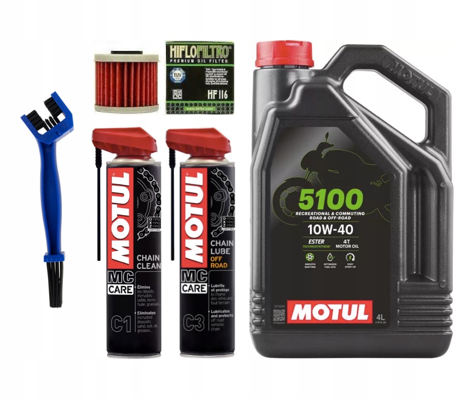 Revízny olejový set Honda TRX450 R Er Motul HifloFiltro