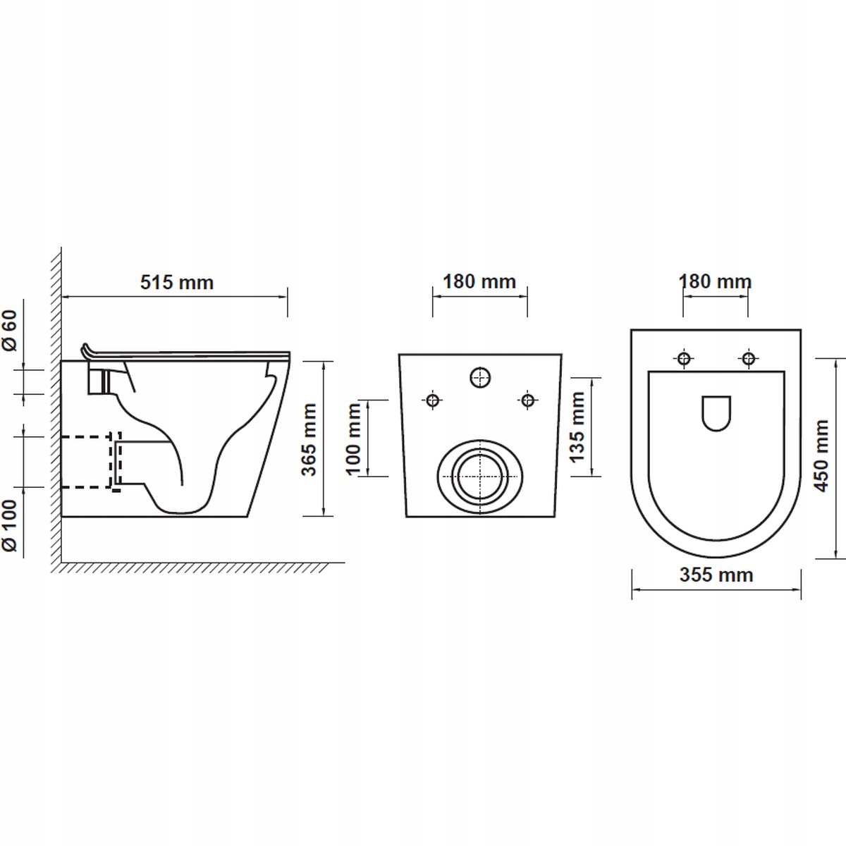 MISKA WC WISZĄCA Z DESKĄ WOLNOOPADAJĄCĄ HAGSER Stan opakowania oryginalne