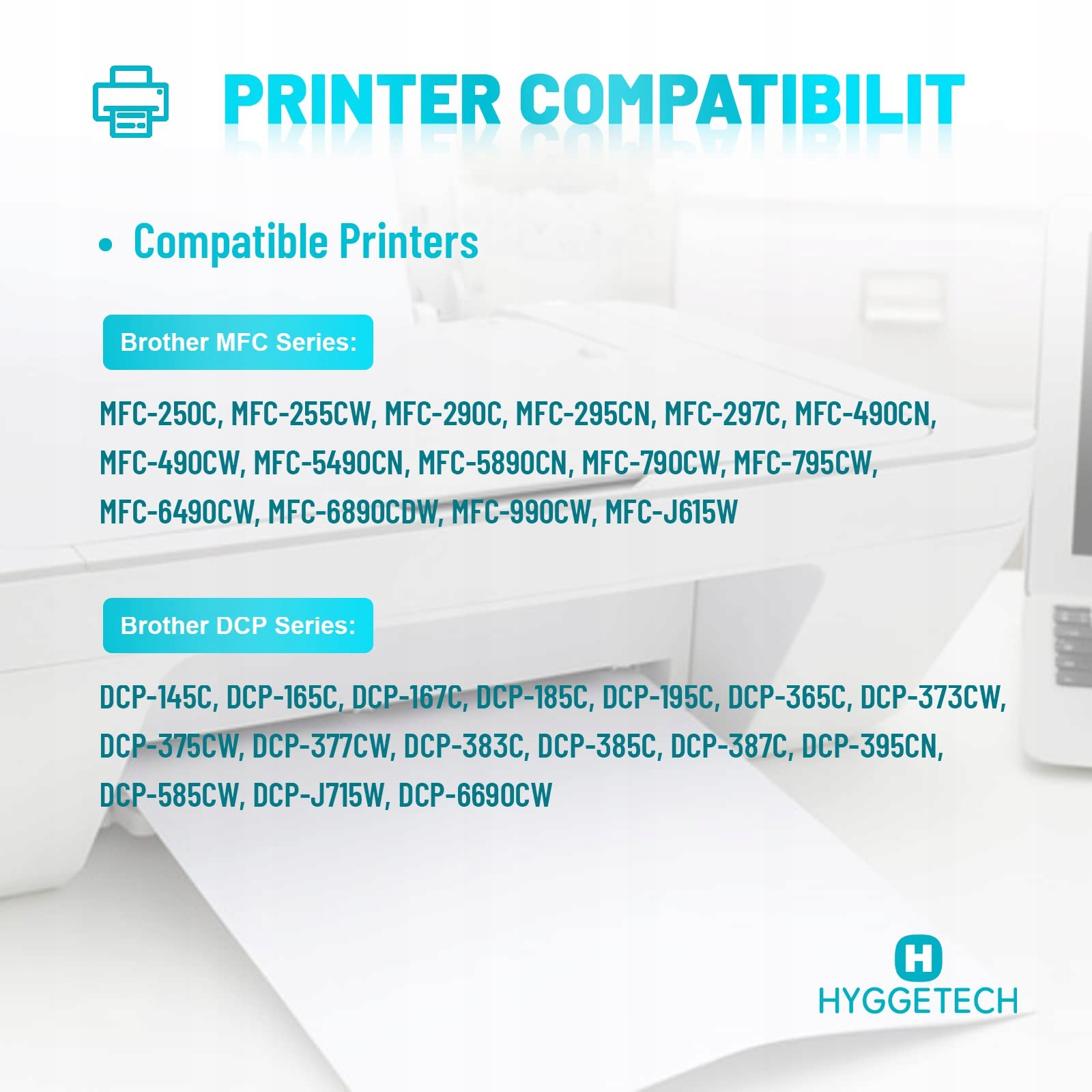 HYGGETECH Zestaw 10 Tuszy Kompatybilnych Brother LC980XL LC985XL LC1100XL — miniatura 2