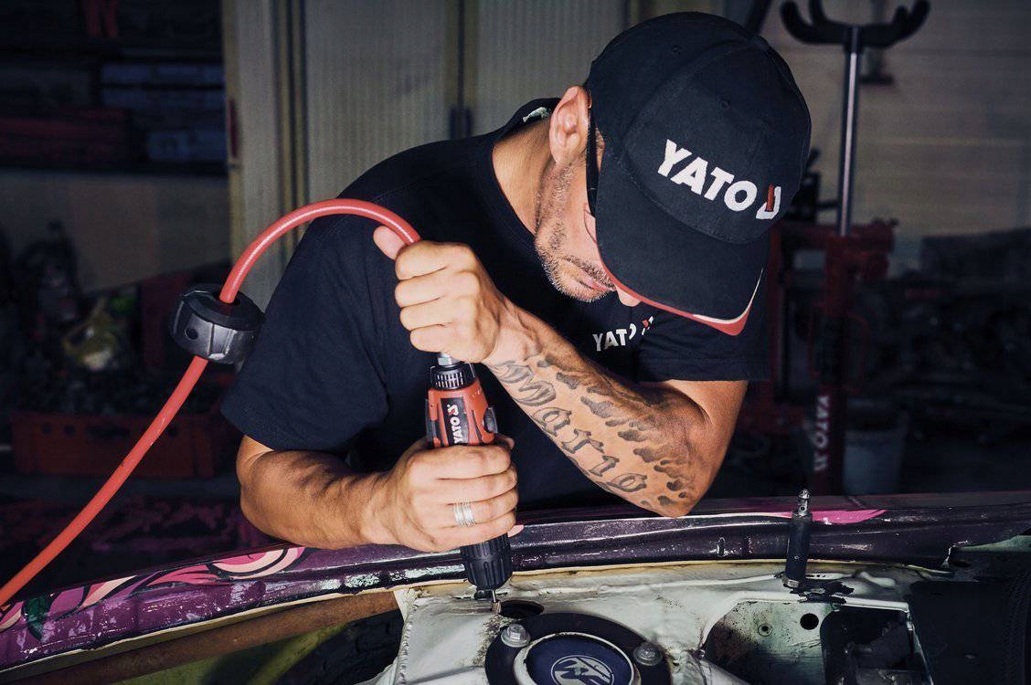 YATO WIERTARKA PNEUMATYCZNA PROSTA LEKKA 10MM Moc 0 W