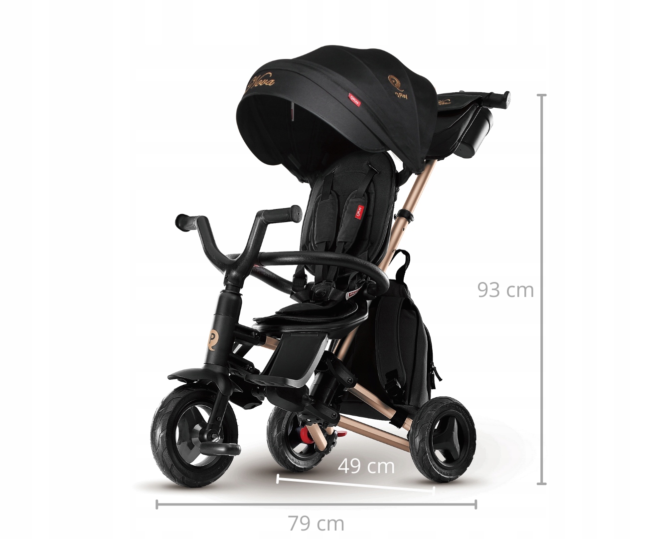 Qplay Rowerek Trójkołowy Nova+ Rubber Golden Marka Qplay