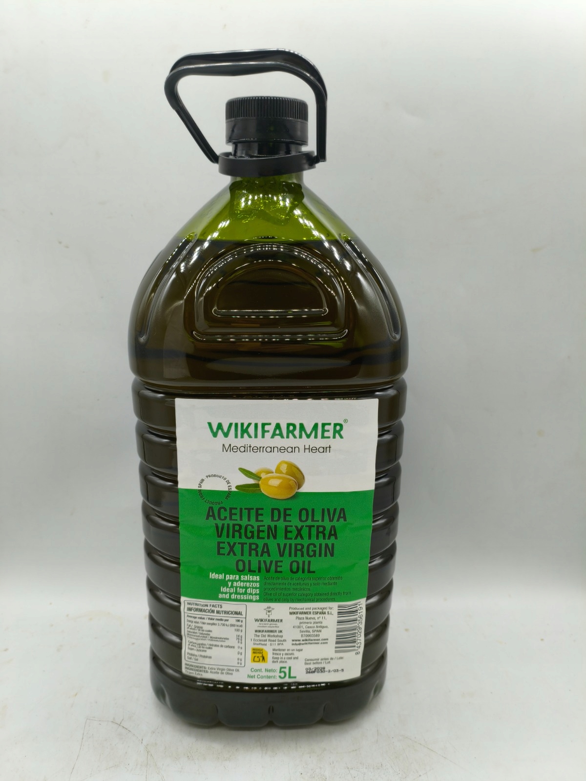 Oliwa z oliwek extra virgin hiszpańska 5 litrów