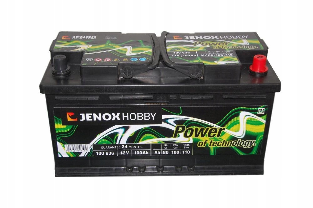 100636 - JENOX HOBBY 12V 100AH МОРСКОЙ КЕМПЕР ДЛЯ ЛОДКИ