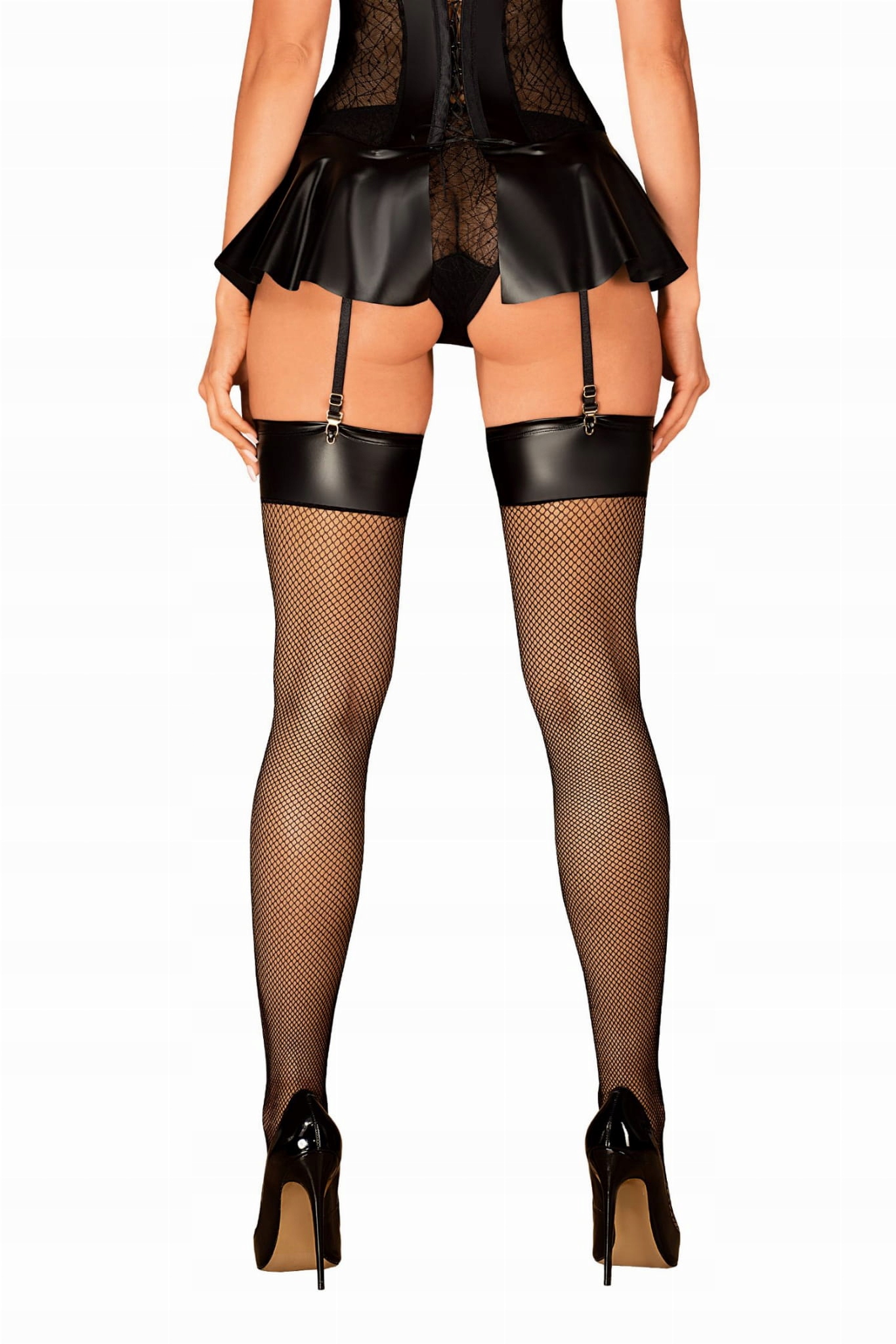 DRAPIEŻNE POŃCZOCHY OBSESSIVE DARKESSIA DO PASA ROZMIAR L/XL Rozmiar 3/4