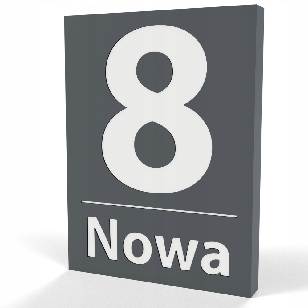 Podświetlany numer domu tabliczka tablica adresowa adres RPB LED 30x40