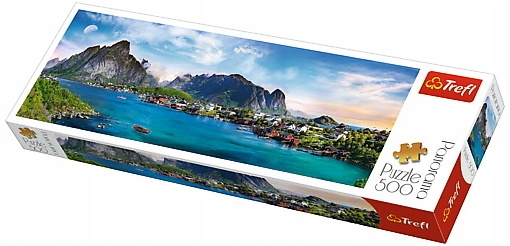 UKŁADANKA 500-el. PUZZLE Panorama Archipelag Lofoty Trefl ŚWIETNA ZABAWA