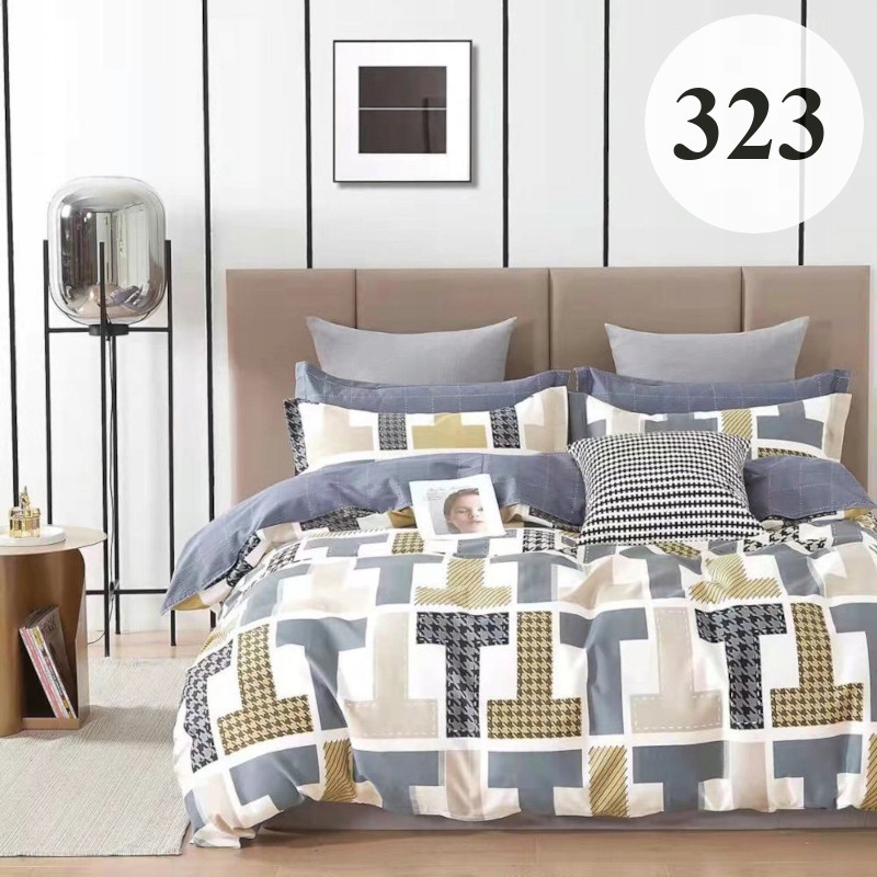 KOMPLET POŚCIELI 200x220 SATYNA BAWEŁNIANA WZORY Gramatura 100 g/m²