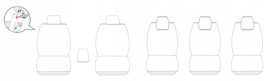Pokrowce P2 dedykowane do VW SHARAN II 5-os. Rodzaj Dedykowane