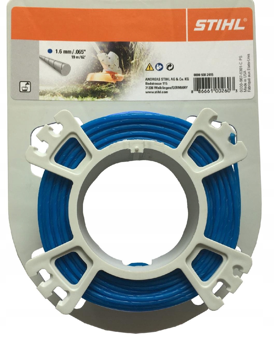 

Żyłka Tnąca Stihl Premium 1.6 mm do Głowicy Kosy