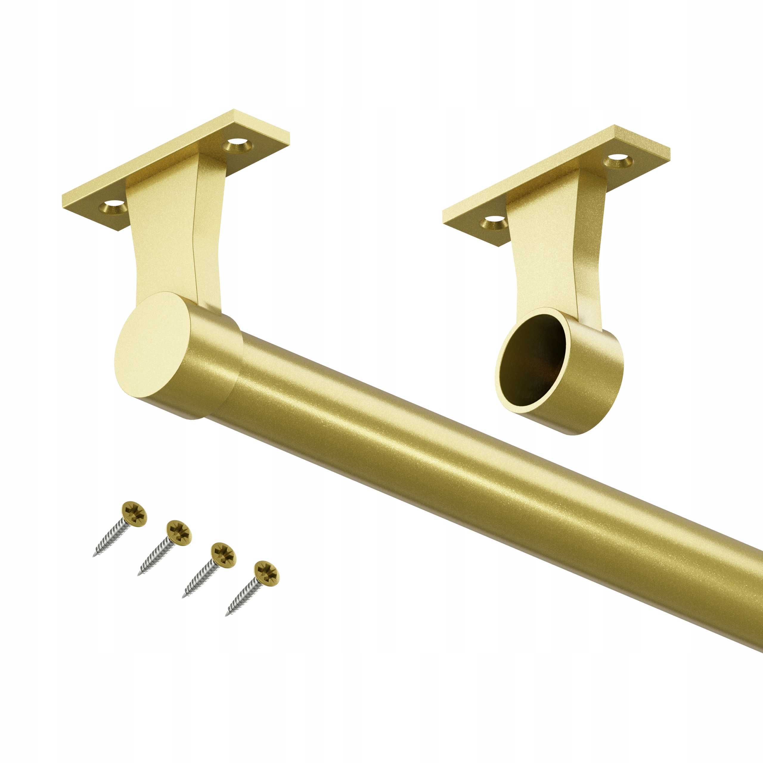 Tyč Do Šatní Skříně Závěsná 25 mm Zlatá Matná 200 cm Elegance