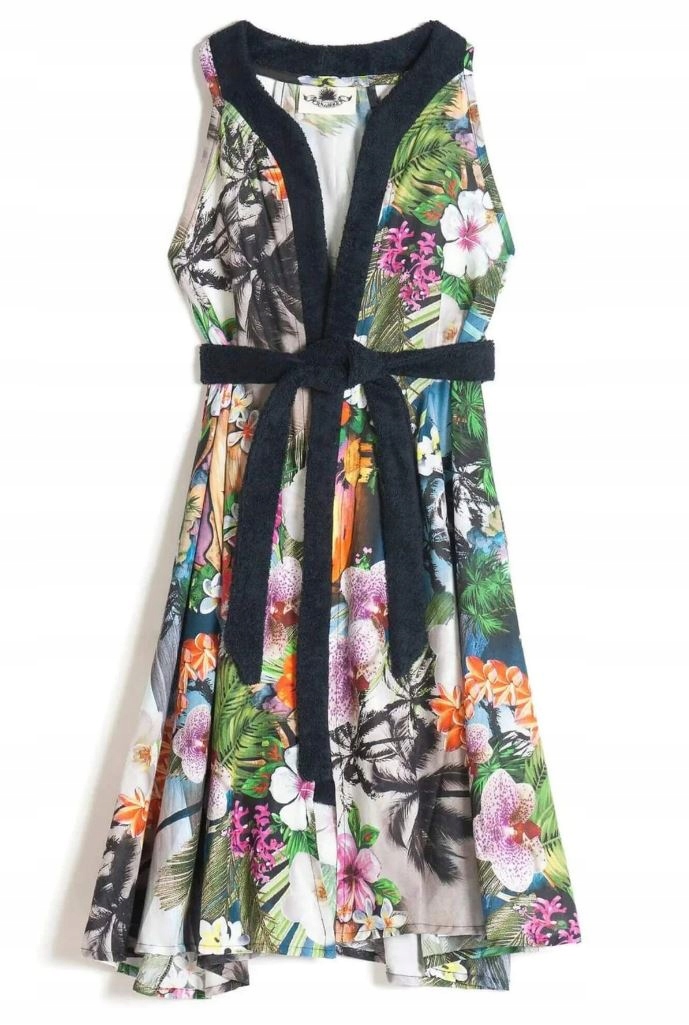 Sun of a Beach Šaty plážové kimono Tropic One size froté