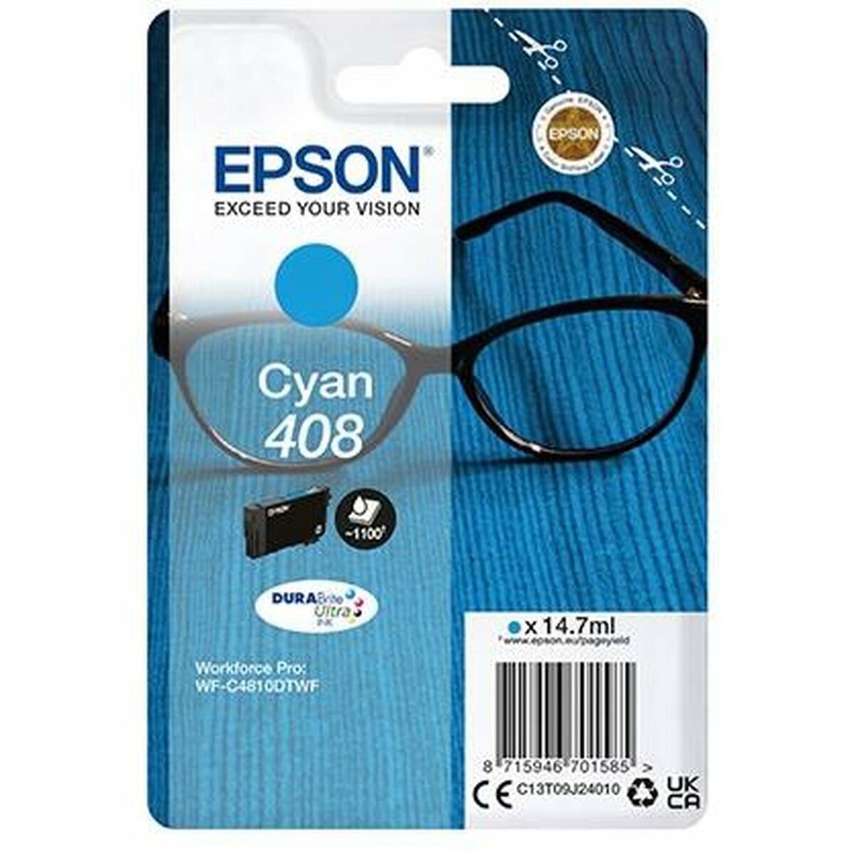 Atrament Epson C13T09J24010 8715946701585 modrý (cyan)