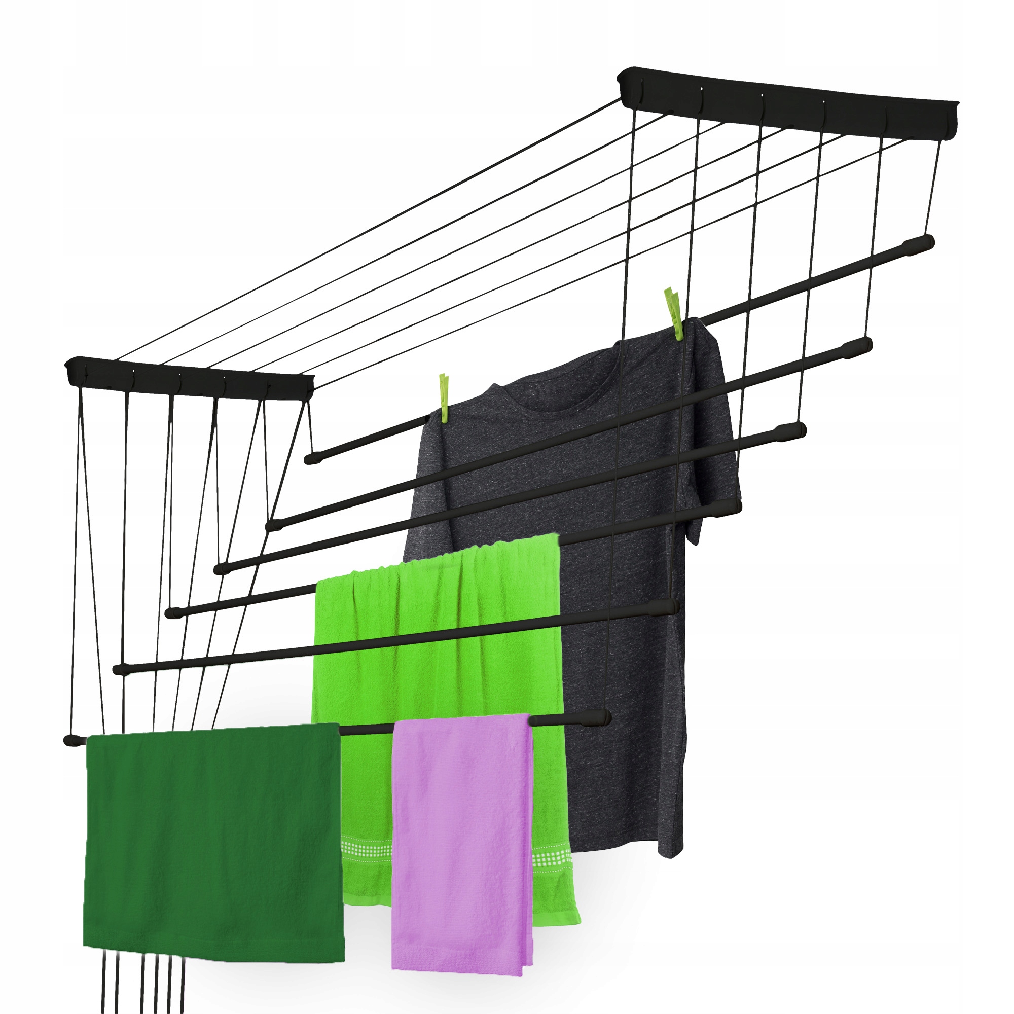 Levně Sušák Na Prádlo Stropní 6 Tyčí 130 cm