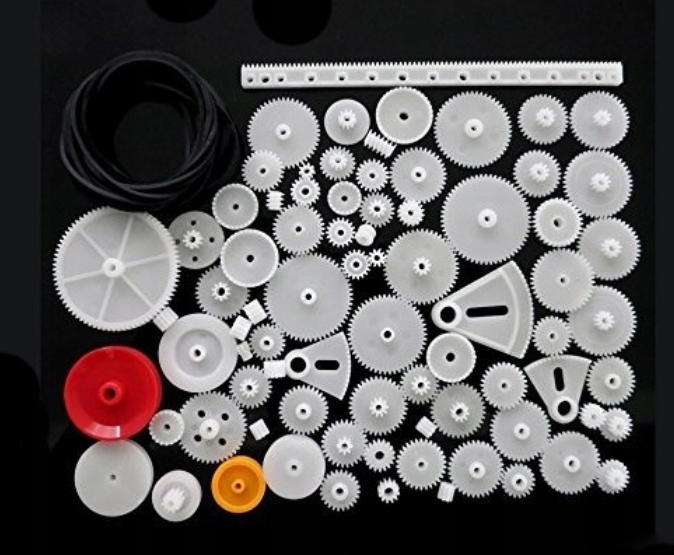 Zestaw kół zębatych plastikowych 81 szt