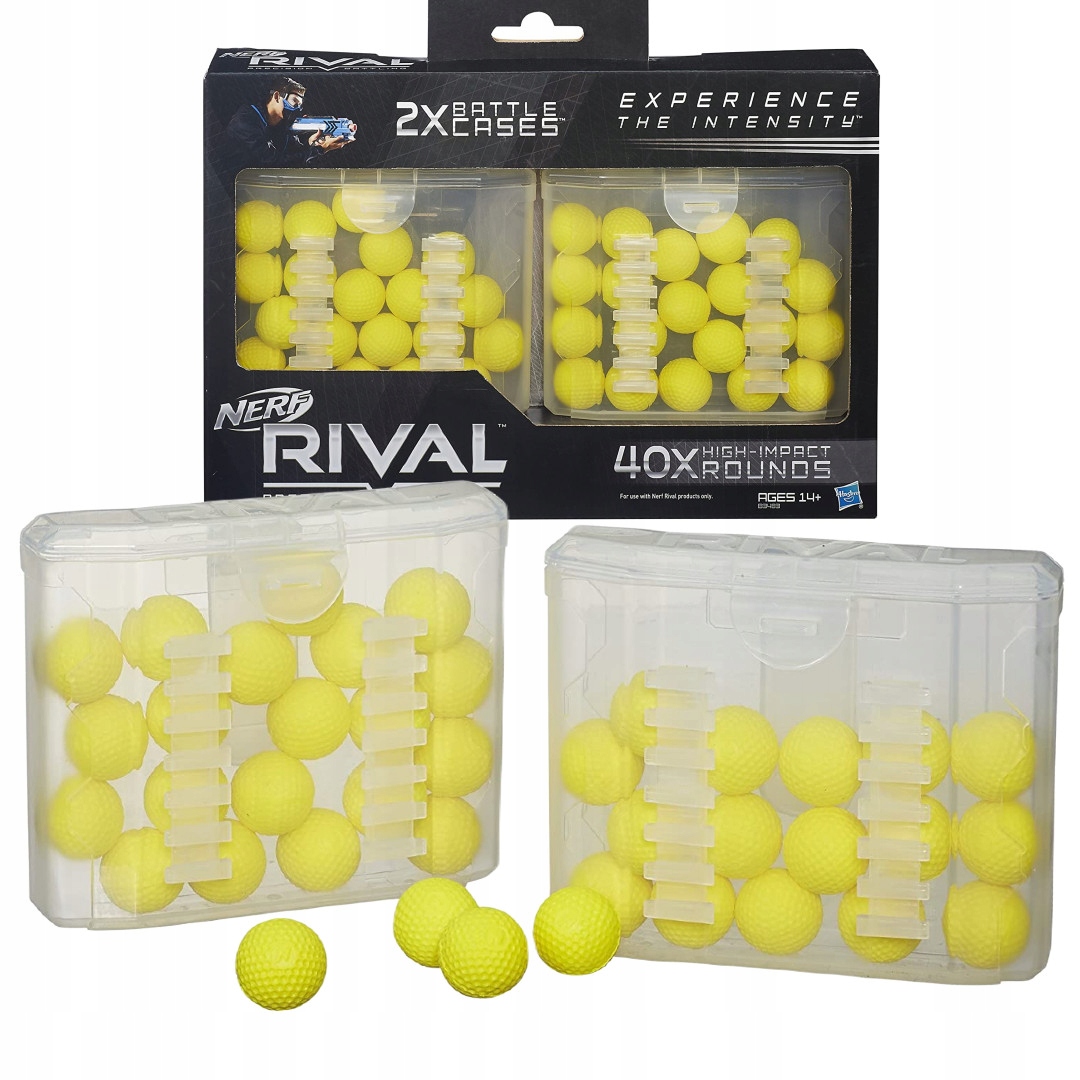 

Nerf Rival Kulki x 40 2 Magazynki Na Pasek B3483