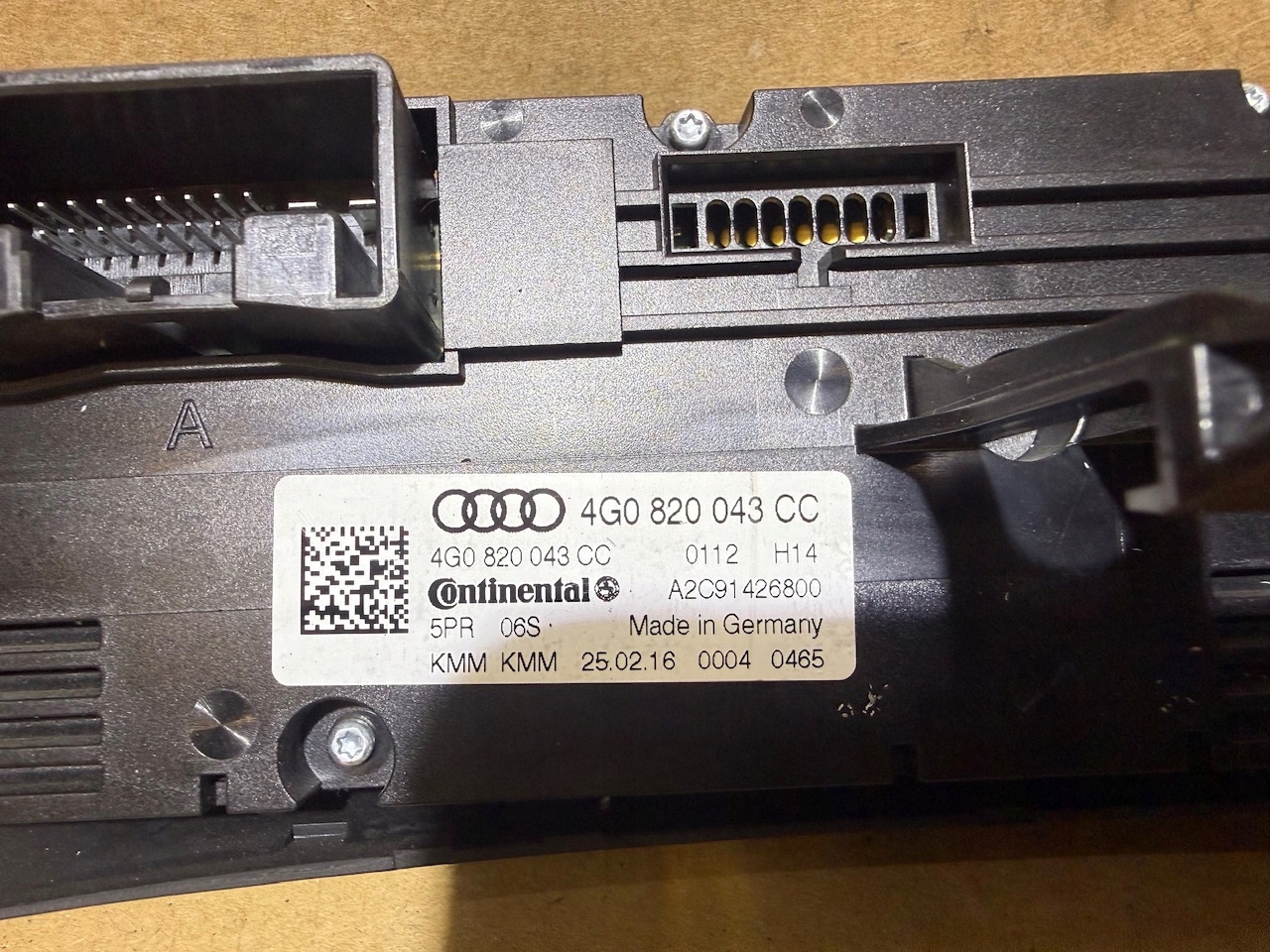 AUDI A6 C7 LIFT PANEL des lüfters klimaanlage 4G0820043CC