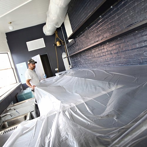 Taśma malarska z folią ANTYCHLAP 270cm/20m Długość 20 m