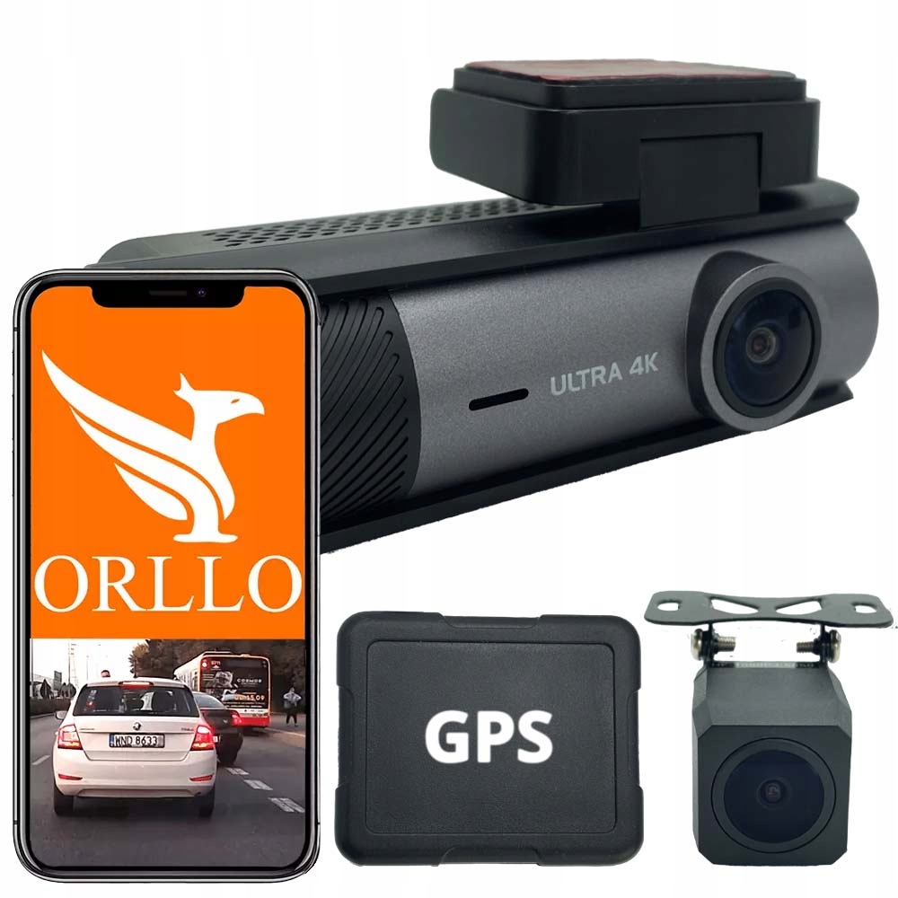 Kamera do auta Orllo RX-700 Pro 4K Dual – darček pre chlapa
