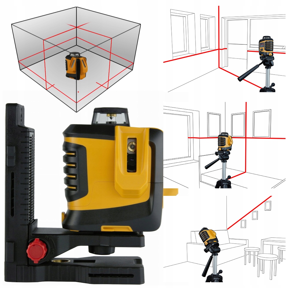 Cross 3.2 Laser 360 vodorovně 2 svislé čáry Lamigo Vyrovnávací laser