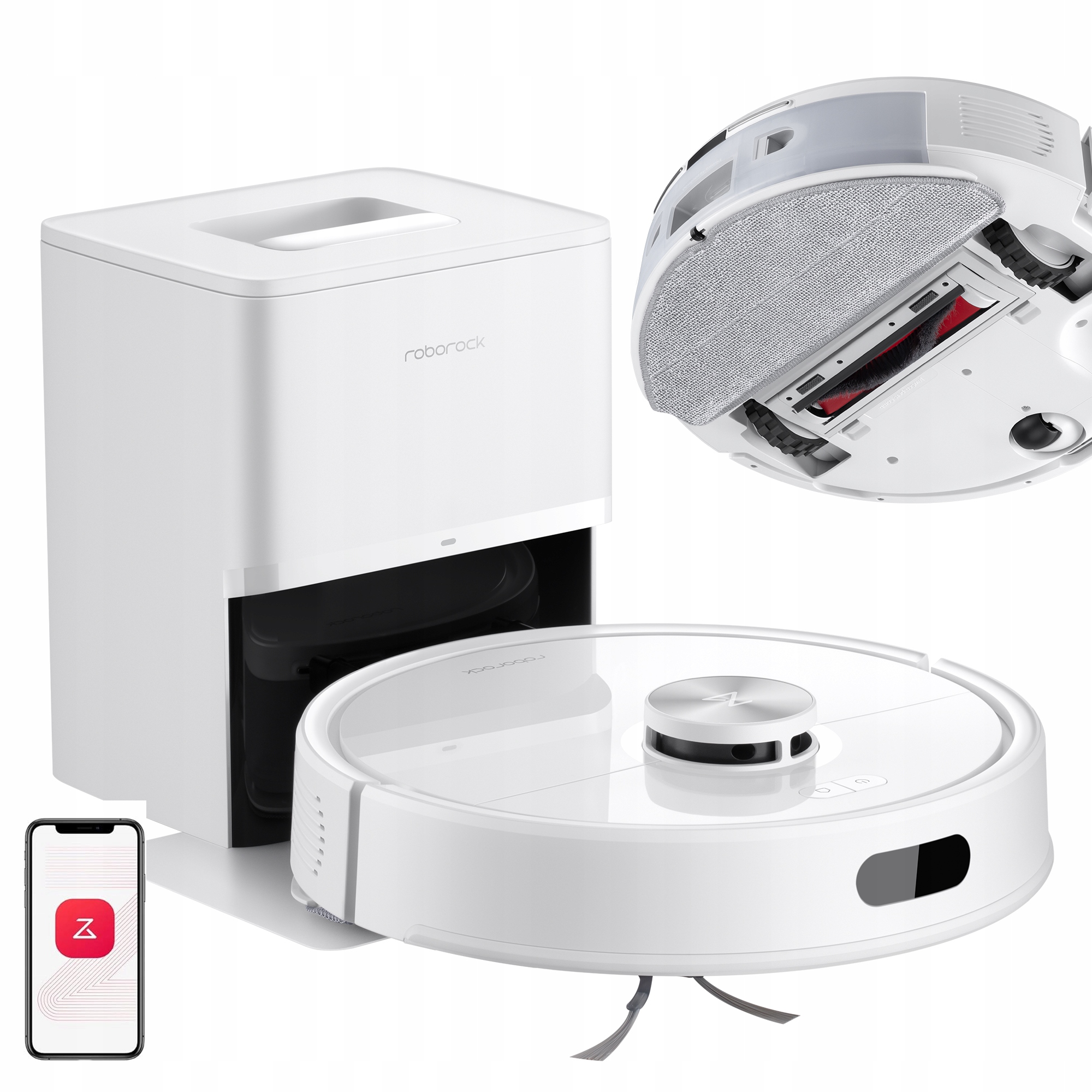 Roborock Q7 TF+ Funkcja mopowania Tworzenie mapy pomieszczenia 65dB Biały