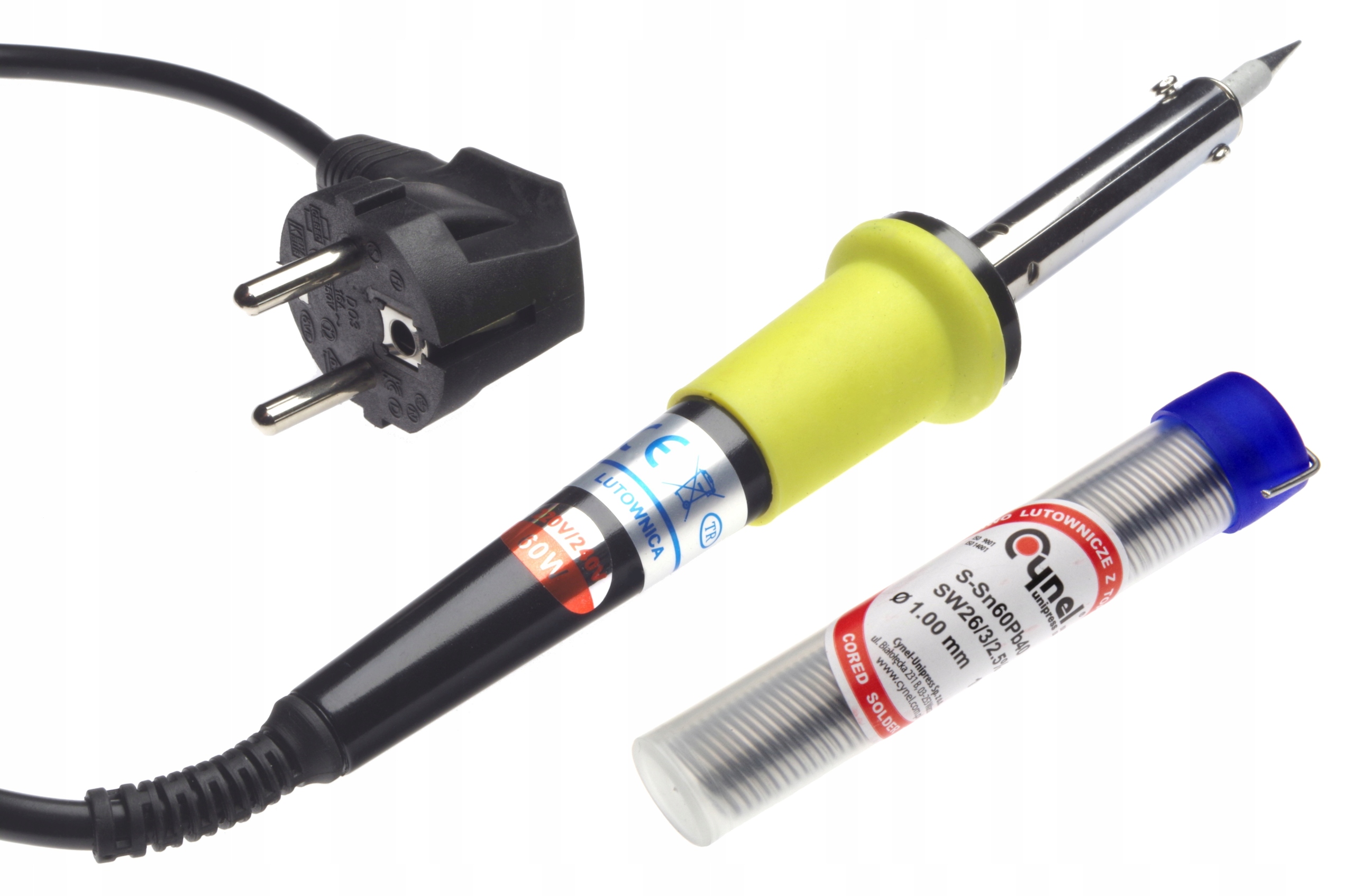 

Lutownica elektryczna oporowa 60W 230V cyna 16g