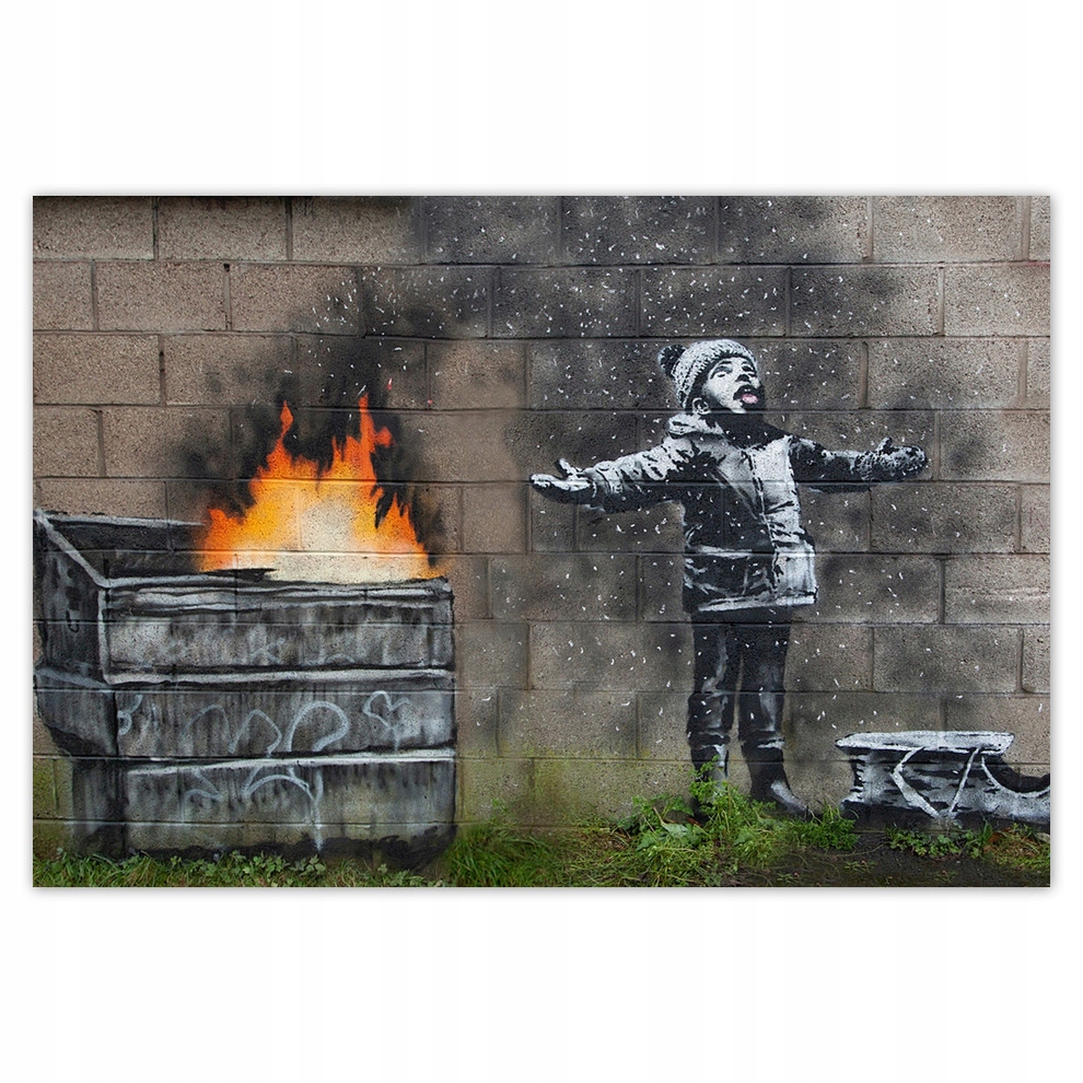 

Fototapety flizelina 104x70 Smog Banksy Graffiti